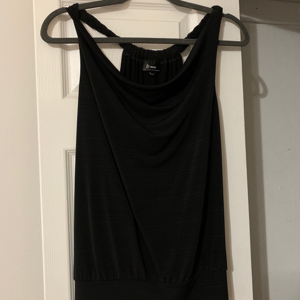 Black long tank top